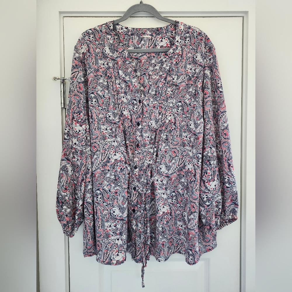 2/$25 Paisley Print Women's Top